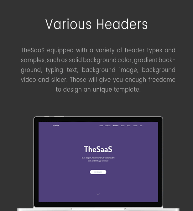 TheSaaS - headers, covers and intros