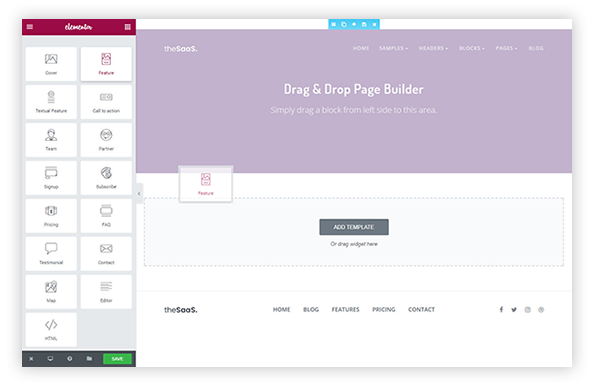 Drag & Drop Page Builder
